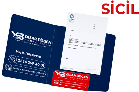 Yaşar Bilgen Nakliyat kurumsal kimlik dosyası ve evden eve nakliyat evrakları