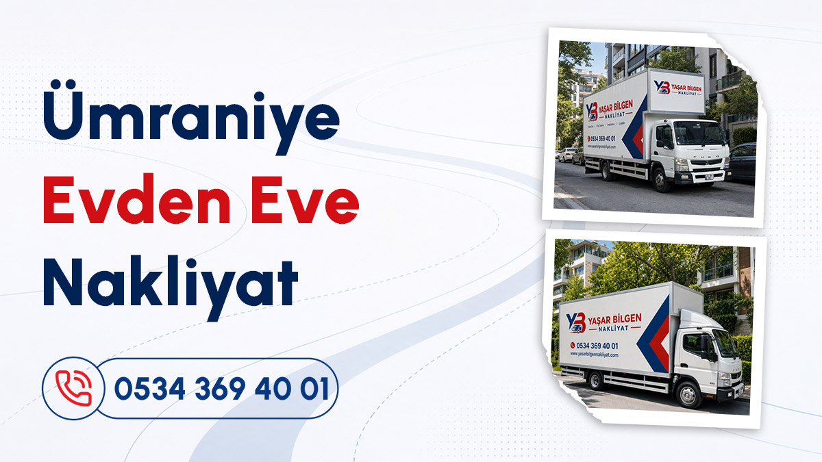 Ümraniye ev taşıma hizmetleri için kullanılan profesyonel nakliyat kamyonu ve iletişim numarası