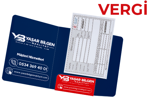 Yaşar Bilgen Nakliyat evden eve nakliyat hizmetlerine ait vergi levhası ve kurumsal dosya görseli